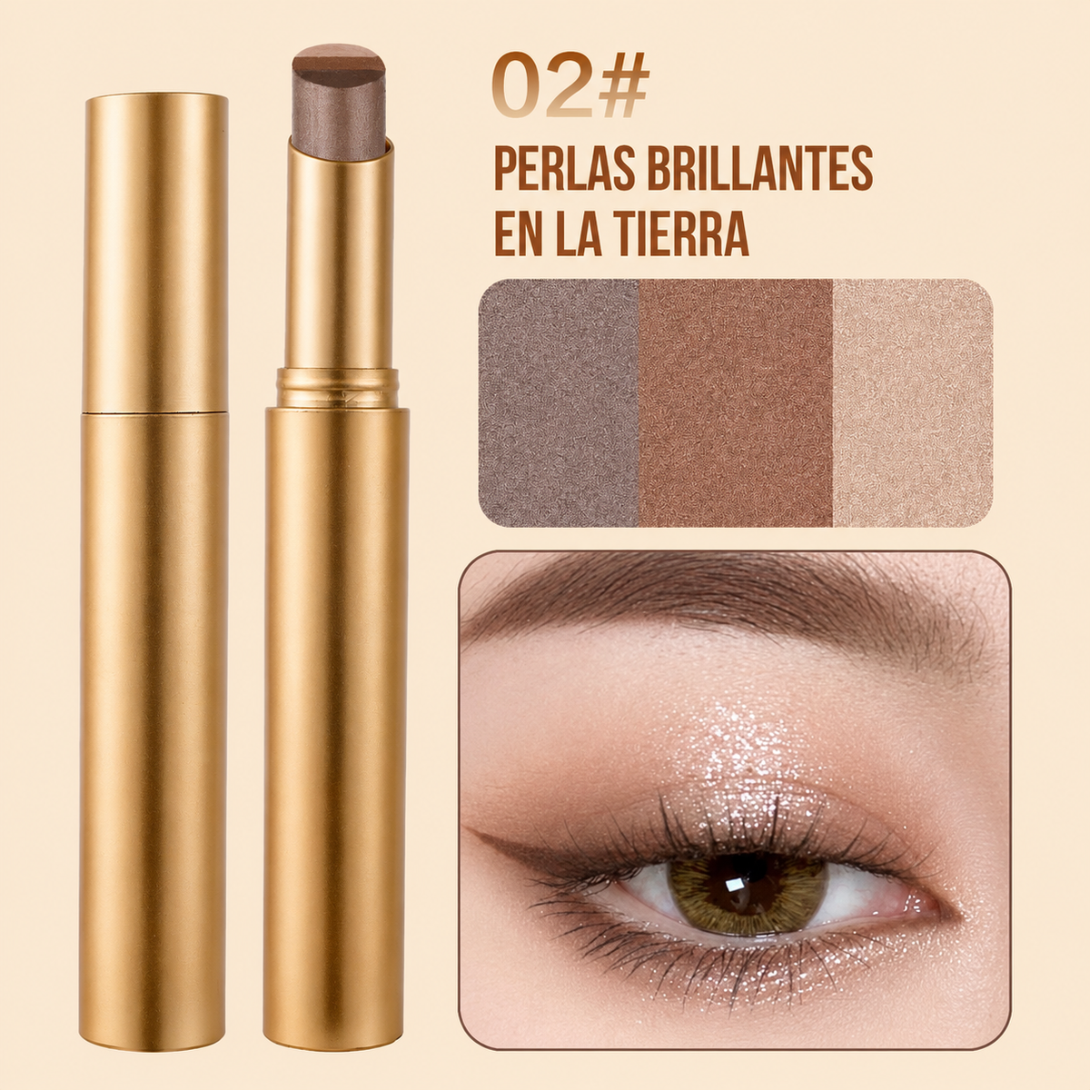 Stick de Sombra Tricolor 3 en 1