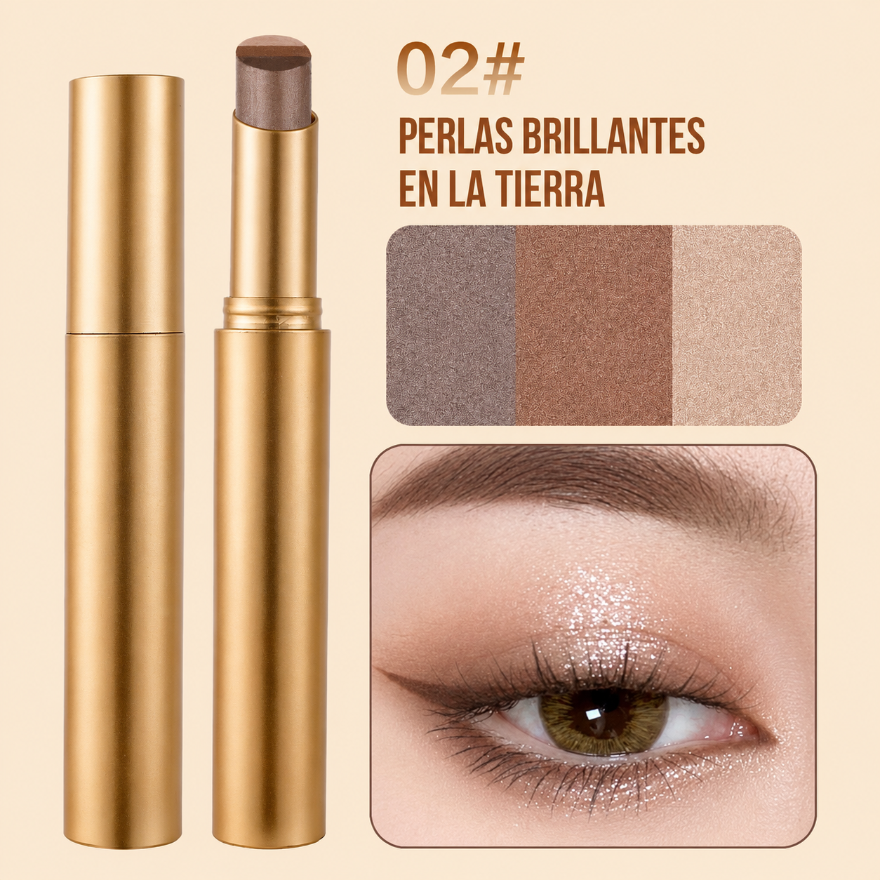 Stick de Sombra Tricolor 3 en 1