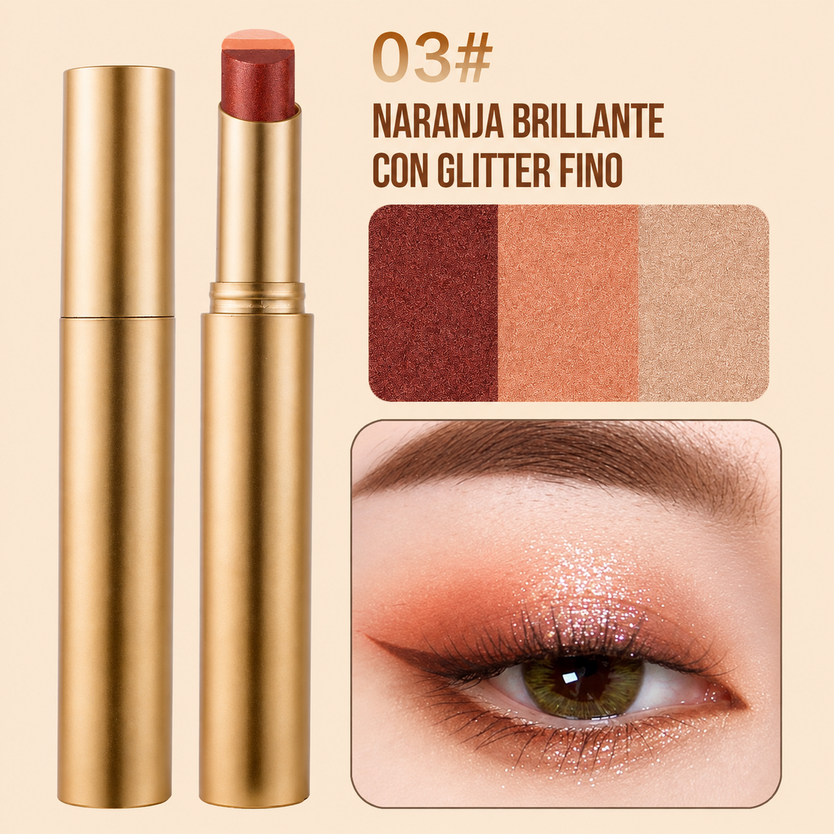 Stick de Sombra Tricolor 3 en 1