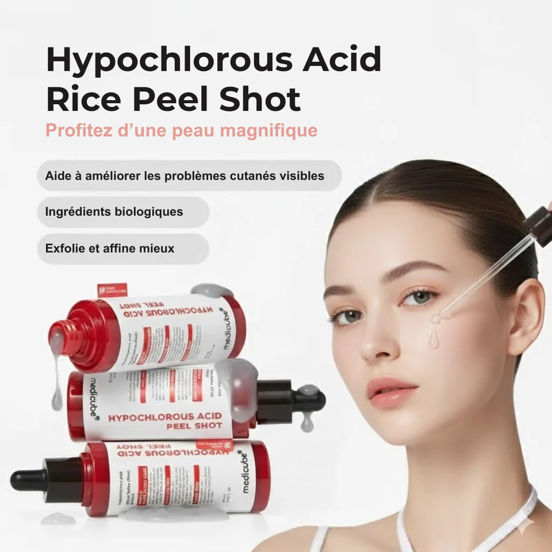 Medicube™ Duo Éclat Hypochloreux – Peeling Douce pour Lisser et Illuminer (Visage + Corps)